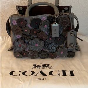 COACH 1941 Rogue 25 Tea Rose Heather Gray